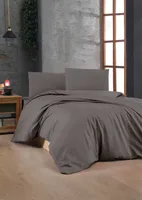 L'Essentiel Linge de Maison, Anthracite, komplet pościeli, antracyt, 100% Bawełna RANFORCE, 140 x 200 cm