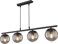 Globo Lighting Hängeleuchte Metall schwarz matt, 1x E27