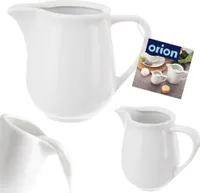 Orion Porzellan-Milchkännchen Sahnekännchen Milchkanne Kännchen aus Porzellan weiß MONA 5,5x6,5 cm 80 ml