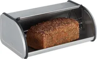 relaxdays Brotkasten silber