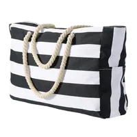 Strandtasche XXL,Familie mit Reißverschluss Große Wasserdichte Badetasche Damen Leichte XL Tote Bag Shopper für Strand, Reisen, Urlaub, Pool.