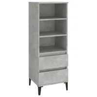 vidaXL Deska barowa beton szara 40x36x110 cm materiał drewnopochodny