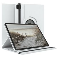 EAZY CASE Tablet Hülle kompatibel mit Apple iPad Pro 11" (2022/2021/2020/2018) Hülle, 360° drehbar, Tablet Cover, Tablet Tasche, Premium Schutzhülle aus Kunstleder in Weiß