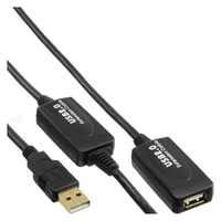 deleyCON 15m Aktive USB Verlängerung mit 2 Signalverstärker & Netzteil USB  3.0, USB Kabel, Kabel & Adapter