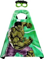 Karnevalový plášť modrý a maska Marvel - Hulk
