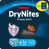 Huggies DryNites Windeln Windelhosen Jungen 8-13 J. (30-48 kg) Monatspack 27 St.