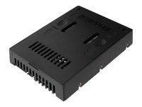 Icy Dock MB882SP-1S-2B, SATA, Serial ATA II, Serial ATA III, 63.5 mm (2.5 "), 2.5" SATA I, II & III HDD & SSD, Schwarz, Kunststoff, 6 Gbit/Sek
