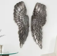 riess-ambiente Riesige Wanddekoration FALLEN ANGEL 65cm Engelsflügel im asymmetrischen Design Wanddeko Wandbild