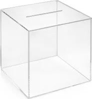 Losbox / Aktionsbox / Einwurfbox / Gewinnspielbox  200x200x200mm aus Acrylglas