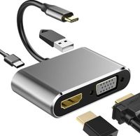Type-C auf HDMI VGA USB 3.1 4K HD HUB USB-C laden Port Adapter Macbook Pro Video