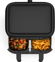 Klarstein, horkovzdušná fritéza, 2 komory, 2850 W, 7,6 l, časovač, 6 režimů