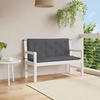 vidaXL Gartenbank-Auflage Anthrazit 120x(50+50)x7 cm Oxford-Gewebe