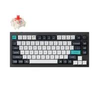 Keychron Q1 Max QMK/VIA Kabellose Mechanische Tastatur, QWERTY US, Knob, Carbon Black, Gateron Jupiter Red Q1M-M1