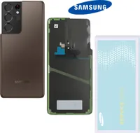 Original Samsung Galaxy S21 Ultra 5G G998B | Backcover | Akkudeckel | Phantom Braun