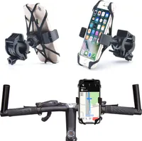 Fahrrad Halterung Gummi Handy Halter Tasche Bike Holder passend für Huawei P Smart