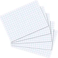 1000 Herlitz Karteikarten DIN A8 / kariert / Farbe: weiß