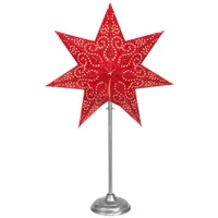 Standstern Antique Mini messing matt Papier gold E14 55 cm Höhe Weihnachtsstern