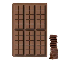 Silikon Schokoladenform für Schokoladentafel Silikonform 60 Schokoladenstückchen brechbare Form Schokoriegel Schokoladenriegel Schokolade
