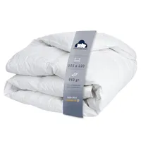 Kuschelige Daunen Kassettendecke 155x220 cm – 70% Gänsedaunen, 30% Gänsefedern, , Bettdecke Duvet Ganzjahres Decke, quilt Füllung 950 g
