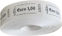 Bonrolle Euro 1,00 weiss 1000 perforierte Abrisse fortlaufend nummeriert