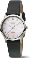 Boccia Uhr Damen 3363-01 Solar, Titan, Perlmutt, Leder
