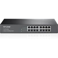 TP-LINK TL-SF1016DS, Fast Ethernet (10/100), IEEE 802.3i, IEEE 802.3u, IEEE 802.3x, 8000 Eintragungen, 3,2 Gbit/Sek, 2,38 Mpps, Schwarz