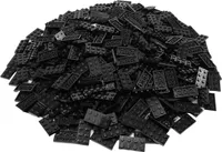 LEGO® 2X4 Platten Bauplatten Schwarz - 3020 NEU! Menge 50x