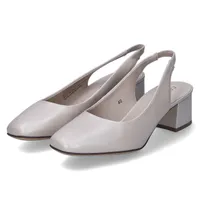Caprice Damen Pumps/ Slingpumps Beige Glattleder Größe: 36