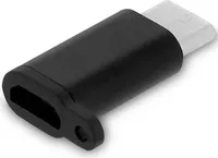 Adapter audio i ładowania USB-C na micro USB do smartfonów / tabletów - czarny