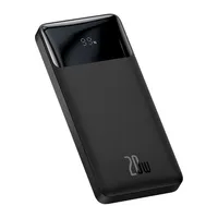 Baseus Bipow Digital Display Powerbank 10000mAh 20W 2x USB / USB Typ C / Micro USB 20W Quick Charge AFC FCP schwarz (PPDML-L01)