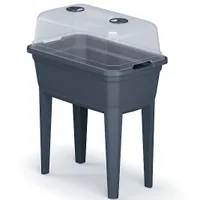 Prosperplast s.r.o. Vysoký květináč RESPANA PLANTER ECOLINE SET antracit 59,6 cm
