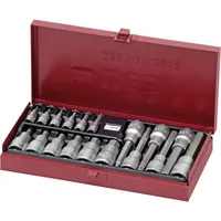 WGB Steckschlüssel-Satz 3910 1/4" und 1/2" Innensechskant 18-teilig