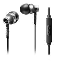 Philips SHE9105SL/00 In-Ear Headphones with Mic (Aluminium Housing, Silicon Caps) - Silver