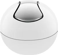 spirella Schwingdeckeleimer Bowl 1 l weiß chrom glänzend