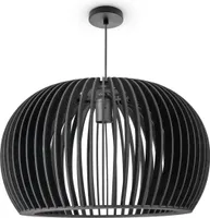 Pendellampe Holz Pendelleuchte Boho Style Wohnzimmer Esstischlampe Vintage E27