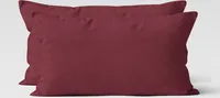 Mikrofaser UNI Kissenhüllen Kopfkissenbezug Kissenbezug Bezug Kissenhülle Mit Reißverschluss 40x80 cm bordeaux