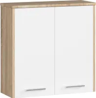 Szafka łazienkowa wisząca FIN AKORD Dąb Sonoma, Biała 60 cm