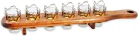 OOTB Shooter-Gläser 6er Set mit Holzlatte