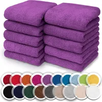 Frottier Seiftücher 10er Pack 30x30cm, 100% Baumwolle, Lila