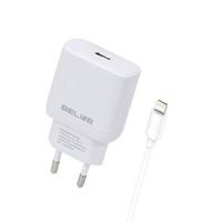 Beline Ład. Siec. 1X Usb-C 30W + Kabel Lightning Biała /White Pd 3.0  Blncw30L Gan