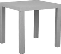 BELIANI Zahradní jídelní stůl světle šedý 80 x 80 cm, 4místný čtverec, minimalistický