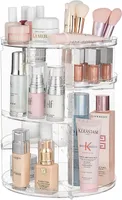 360° Drehbarer Make-up-Organizer, Schminktisch-Organizer, Skincare-Organizer, Badezimmer-Aufbewahrung, Kosmetikständer, Für Badezimmer, Schminktisch