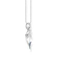 Thomas Sabo KE2144-644-1 Halskette mit Anhänger Damen Delfin Blaue Steine Silber
