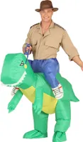 Kostým Dinosaurus - nafukovací oblek - velikost univerzální - uni