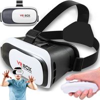 Okuliare VR pre virtuálnu realitu pre Mobilný telefón, pre Smartphone 3,5-6,3", Diaľkové ovládanie 360° Headset, spojenie bezdrôtový Bluetooth Retoo