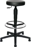 Drehhocker m.Gleiter Kunstlederpolster schwarz Sitz-H.580-840mm TOPSTAR 72270D10T