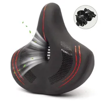 Sättel, Fahrradsattel, Fahrradsättel, Atmungsaktiv Fahrrad Sattel, bequemer Memory-Foam, 30 cm × 31 cm, Damen & Herren, Stoßdämpfend, Wasserdicht