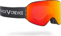 BLACK CREVICE - Damen/Herren Skibrille | Farbe: Schwarz | Scheibe: Rot