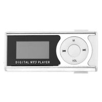 Mini USB Clip Mp3 Music Media Player LCD -Bildschirm Support 16 GB Micro SD TF -Karte-Weiss