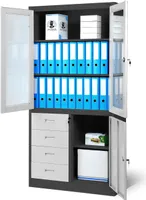 WIOLA C042 szafa: antracyt RAL7016 - biała RAL9003